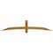 Ekena Millwork Bellingham Rough Sawn Timber Gable Bracket, Western Red Cedar, 84"W x 17"H x 4"D x 4"F, 5/12 Pitch GBW084X17X0404BEL00RWR - alternate 1